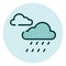 Rainy forecast, icon