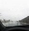 Rainy Freeway Car Windshield