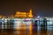 Rainy night scene of the Jemaa el-Fnaa square, Marrakesh