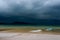 Rainy season at Koh Rong Samloem Island. Dark clouds gathering