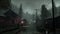 Rainy Small Town In Cryengine Style For Alan Wake Contra Game