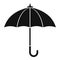 Rainy umbrella icon, simple style