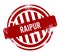 Raipur - Red grunge button, stamp
