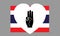 Raise 3 fingers in a white heart on the Thai flag. Symbol of political expression against dictatorship.
