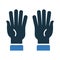Raise, hand, gesture icon. Editable vector graphics