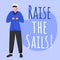 Raise the sails social media post mockup