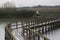 Raised boardwalk in the Natural Park of El Hondo