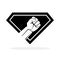 Raised fist symbol. Fist clenched symbol. Protest or struggle logo