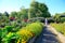 Raised flower beds in Kitchen garden