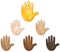 Raised hand emoji