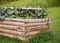 Raised Vegetable Bed - Log Construction