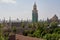 Rajabai tower from Watson Hotel now Esplanade Mansions at Kala Ghoda