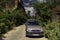 Rajasthan, India - October 06, 2012: A car parked in an abandoned cursed fort in a place named Ajabgarh on a way to allegedly