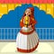 Rajasthani Puppet doing Kathakali classical dance of Kerala, India