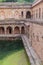 Rajon Ki Baoli step well in the Mehrauli Archaeological Park in Delhi, Ind