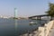 RAK Corniche, Bridge, downtown, and the calm fishing harbour