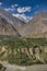 Rakaposhi peak 7788m from Hunza Valley, Gilgit Northern Pakistan. Passu region