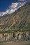 Rakaposhi peak 7788m from Hunza Valley, Gilgit Northern Pakistan. Passu region