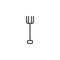 Rake gardening tool line icon