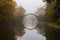 RakotzbrÃ¼cke (Devil\'s bridge) in early morning mist