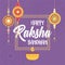 Raksha bandhan, candle and bracelets of love brothers and sisters indian festival