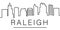 Raleigh city outline icon. elements of cityscapes illustration line icon. signs, symbols can be used for web, logo, mobile app, UI