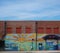 RALEIGH,NC/USA - 6-13-2018: A wall mural in the Warehouse Distri