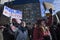 Rally against Donald Trump`s Muslim ban in Toronto.