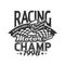Rally championship, motocross t-shirt print