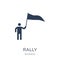 Rally icon. Trendy flat vector Rally icon on white background fr