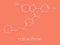 Raloxifene osteoporosis drug molecule. Used in treatment and prevention of osteoporosis in postmenopausal women. Also used to.