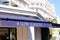 Ralph Lauren store text sign and logo brand shop front of entrance facade American fashion