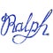 Ralph name lettering tinsels