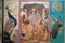 Ram Darbar Ram Sita Hanuman  Painting On Tiles; God Goddess; Ram Mandir Built In 1937;