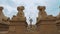 Ram-headed sphinx statues avenue in Karnak