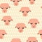 Ram pattern seamless. Lamb background. Vector texture