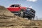 RAM Rebel truck on a muddy training off-road trail course