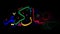 Ramadan - arabic caligraphic text. Animated rotating color text.