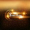 Ramadan arabic islamic lettering dark glowing background