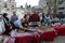 Ramadan breakfast over the rubble of houses demolished by Israeli warplanes during the last round