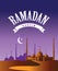 Ramadan crescent moon design.