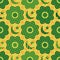 Ramadan element cut flower circle seamless pattern