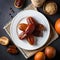 Ramadan Fasting Dates on Wood Table