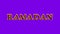 Ramadan fire text effect violet background