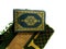Ramadan greeting cards with Koran background and prayer rugs