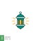 Ramadan icon filled outline Eid, fasting, islam, lantern light, muslim, ramadan icon