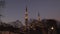 Ramadan in Istanbul. Eyup Sultan Mosque at dusk.