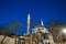 Ramadan in Istanbul. Eyup Sultan Mosque at night.