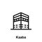 Ramadan kaaba outline icon. Element of Ramadan day illustration icon. Signs and symbols can be used for web, logo, mobile app, UI