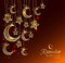 Ramadan Kareem celebration greeting card